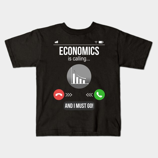 Economics Teacher Funny Economist Gift Kids T-Shirt by Foxxy Merch